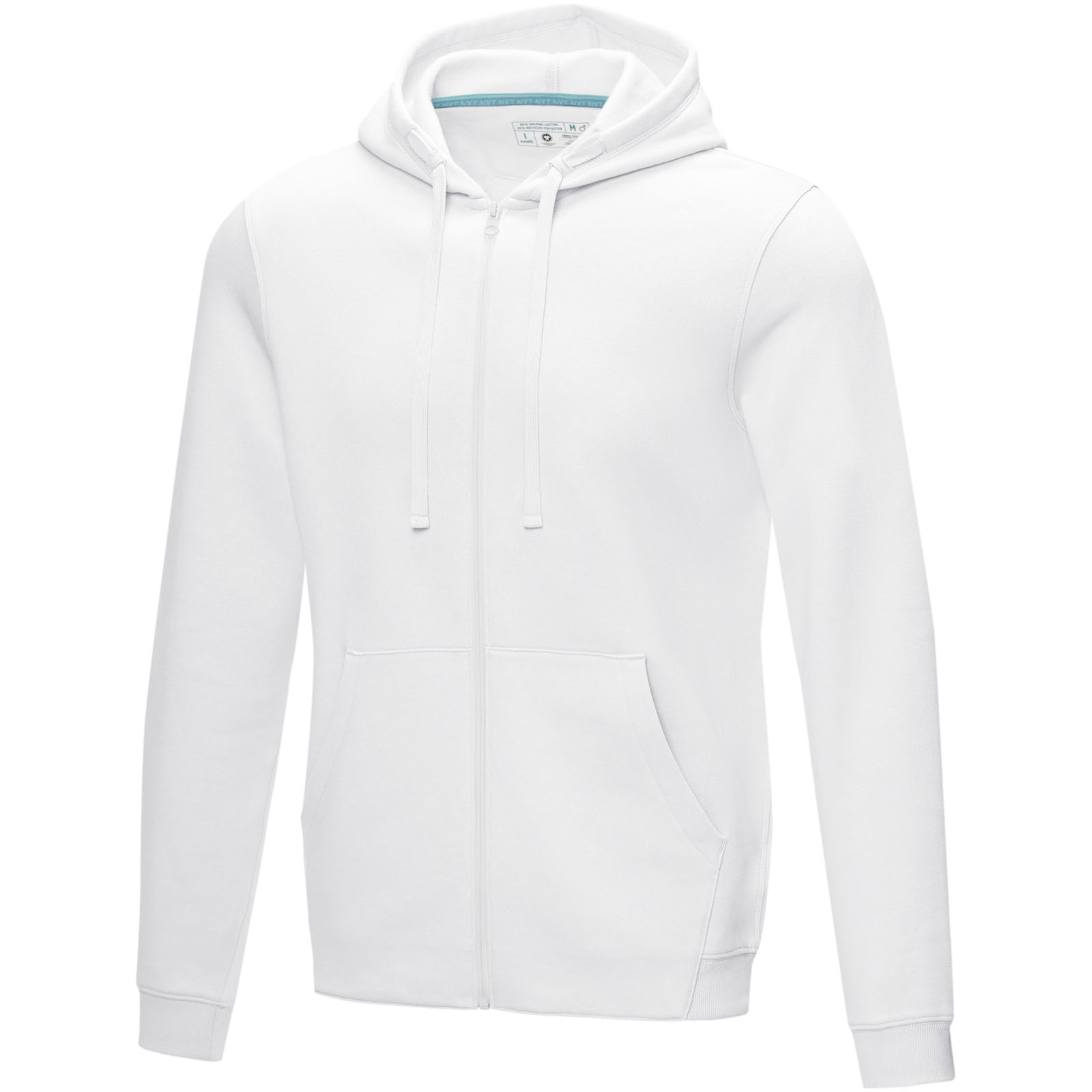 Ruby herrhoodie med hel dragkedja ekologisk