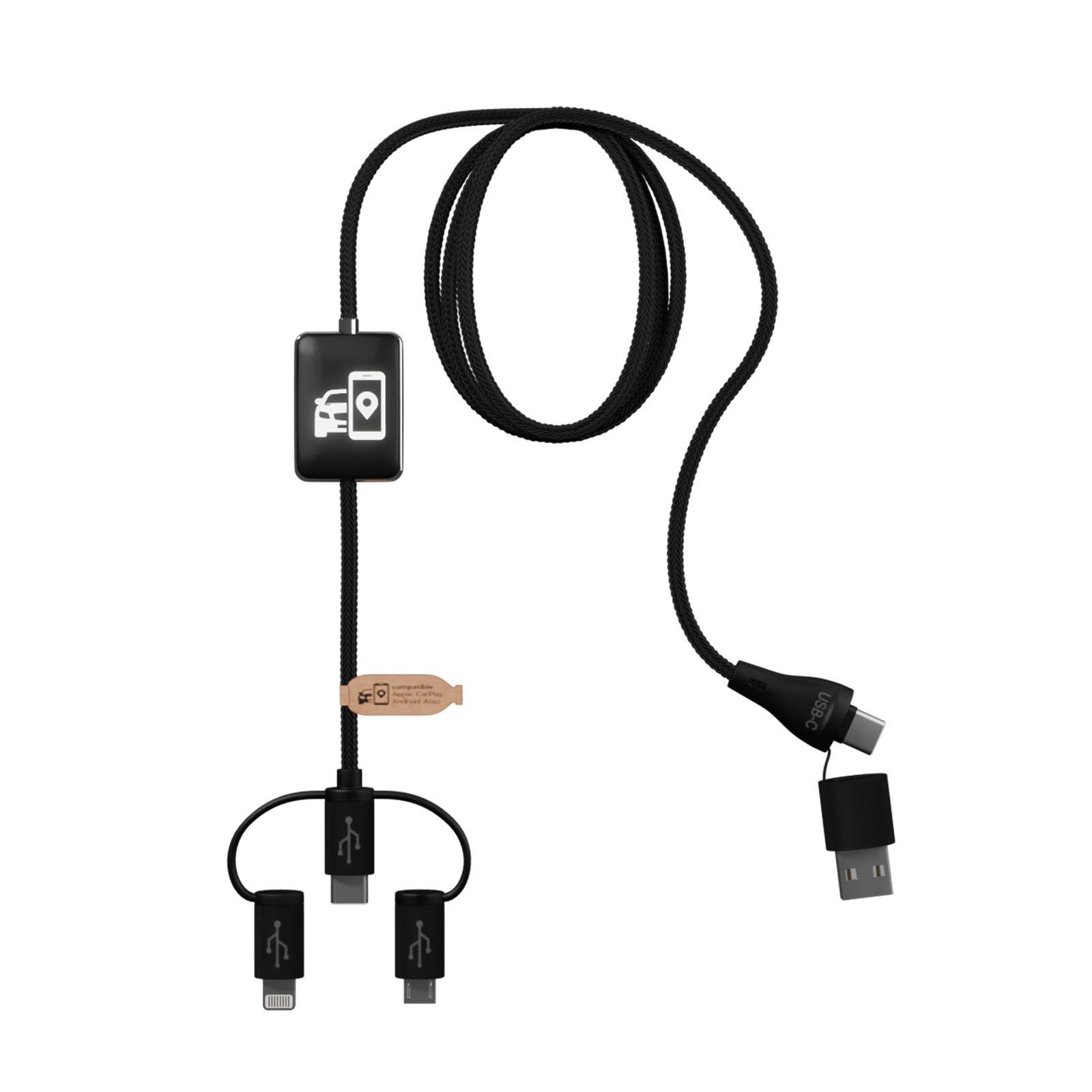 SCX.design C48 CarPlay 5-i-1-laddningssladd