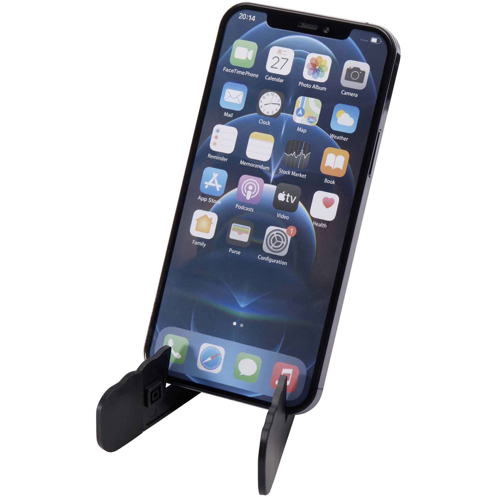 Buna vikbart ställ för surfplatta och telefon av återvunnen plast