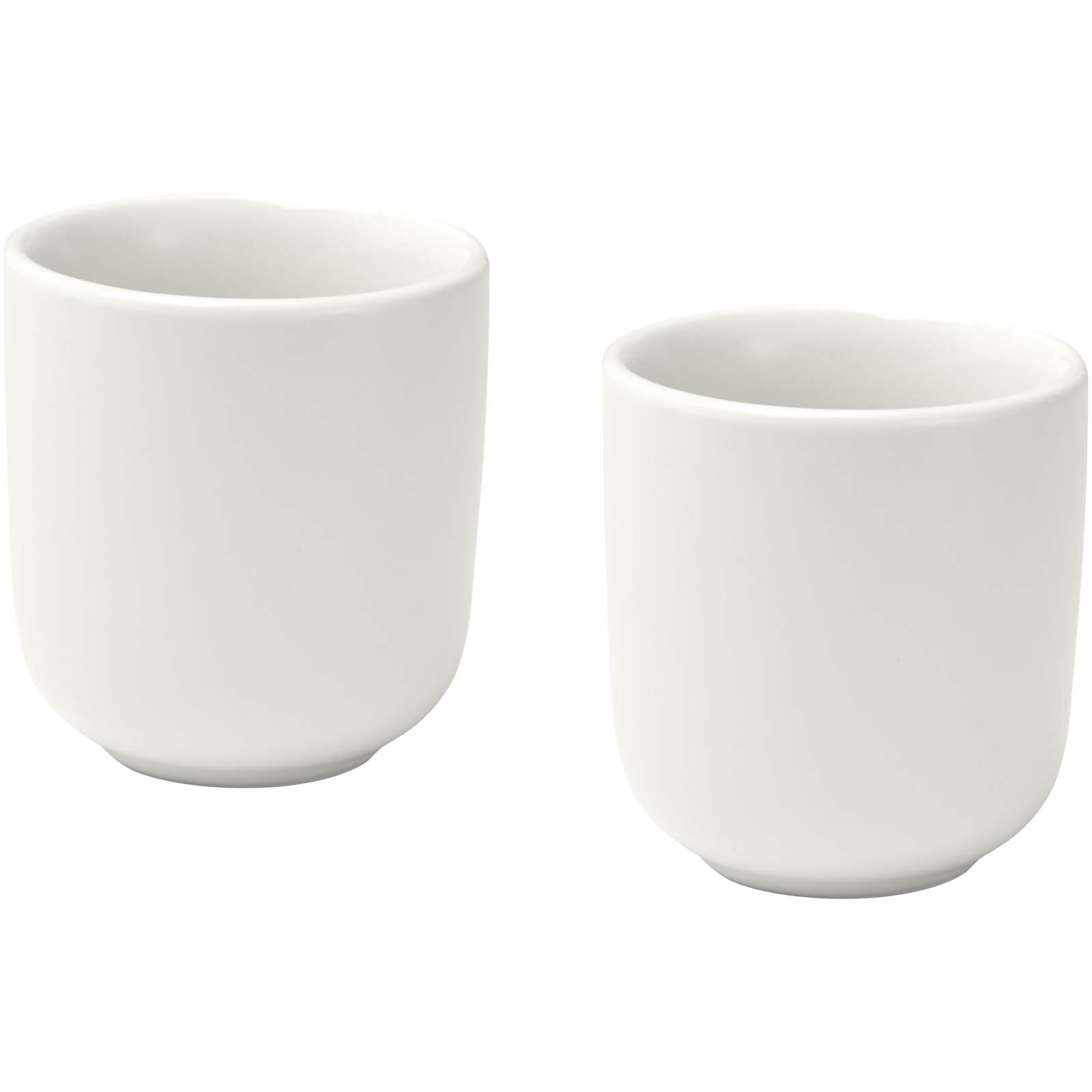 Male 90 ml espressokoppar av keramik – set om två med matt finish