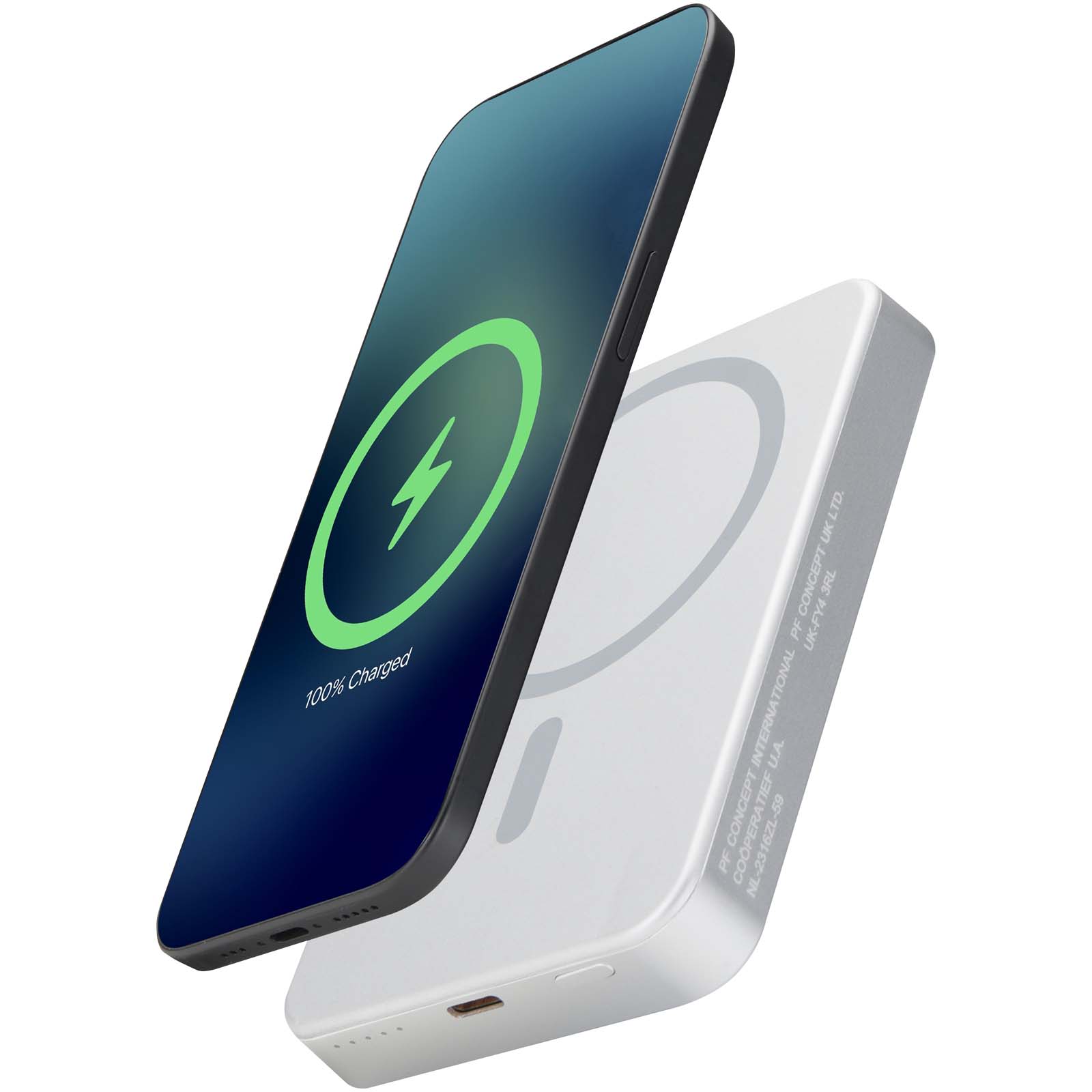 Avis 10 000 mAh magnetisk powerbank i RCS-återvunnet aluminium