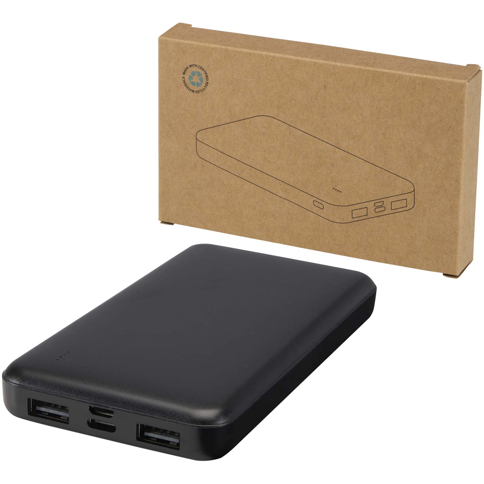 Intan 10 000 mAh 10 W powerbank av återvunnen plast