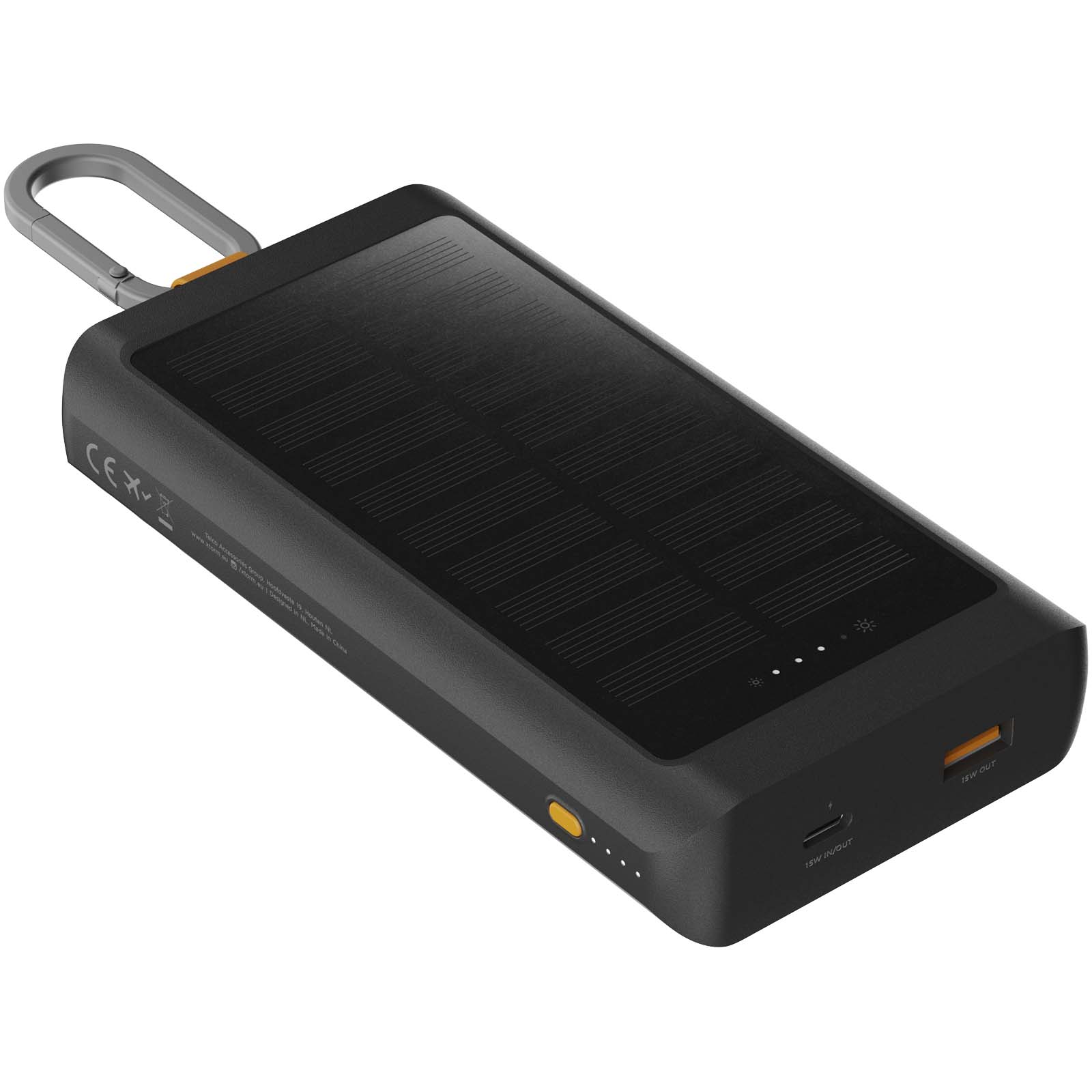 Xtorm XG2S101 Go2 10 000 mAh 15 W solcellsdriven powerbank med belysning