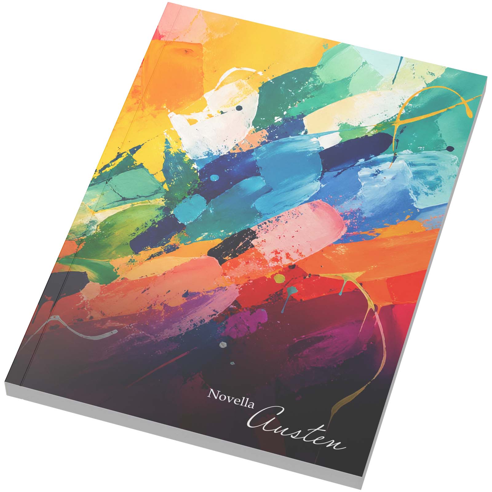 Novella Austen anteckningsbok i A5-format med mjukt omslag – 100 linjerade ark